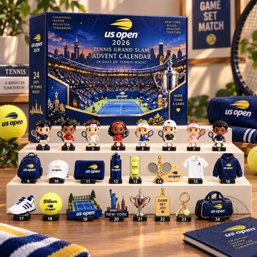 "Top 2026 Holiday Gifts: Tennis, Bourbon, and K-Pop Advent Calendars" 1 US Open 2026 Tennis Grand Slam Advent Calendar - 24 Days of Figures & Sports Gifts