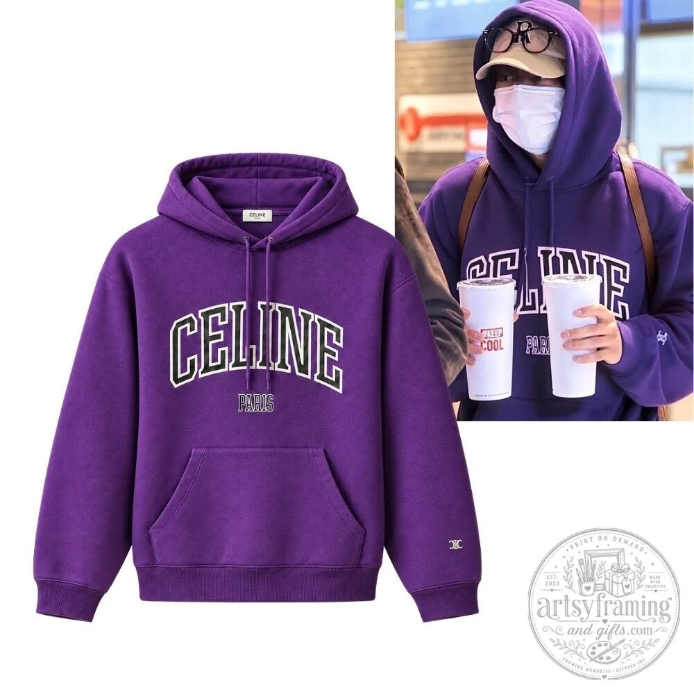 BTS V Taehyung The Assassin Celine College Hoodie