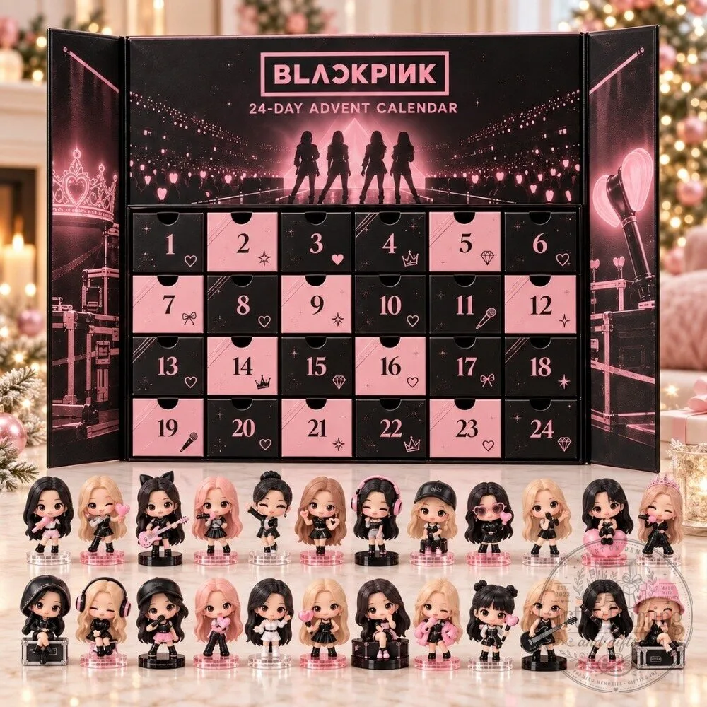 Blackpink Advent Calendar 2026 - 24 Days K-Pop Girl Group Figures Christmas Gift Box